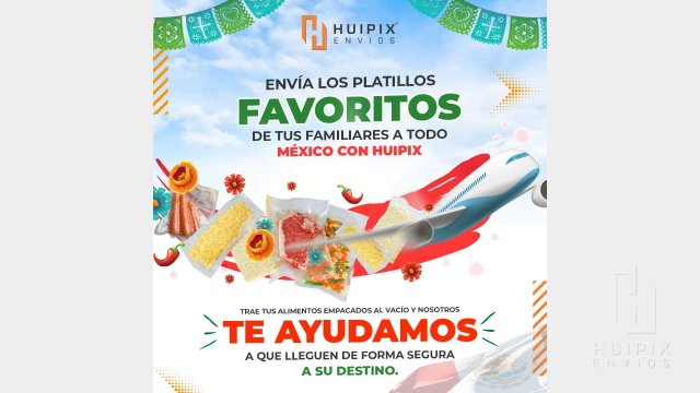 Huipix Envíos Empaca al vacío y envía a todo México y  Estados Unidos